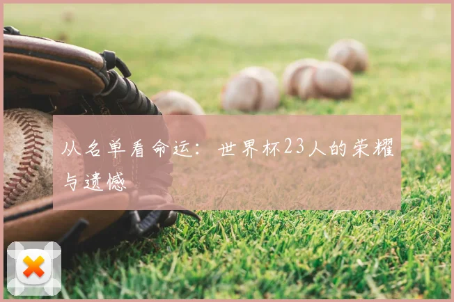 从名单看命运:世界杯23人的荣耀与遗憾
